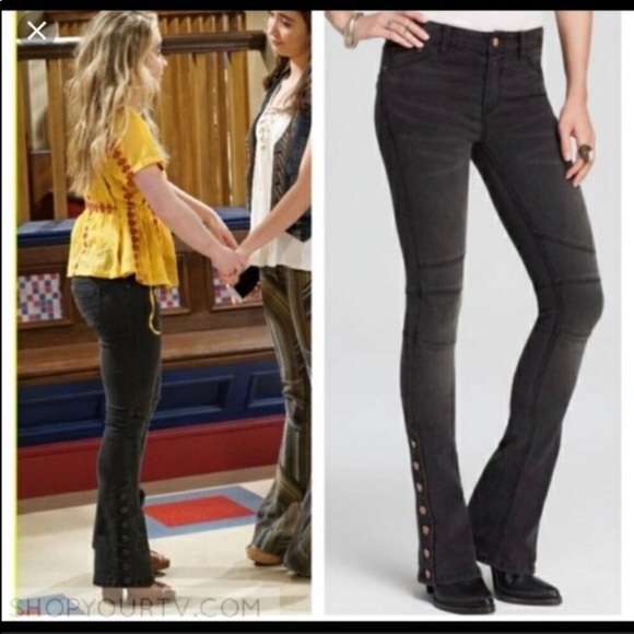 Free People Denim - Free people Skylar Flare black grey 27